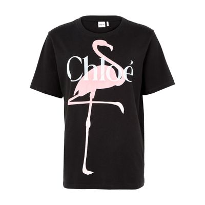 Chloé Logo T-shirt In Black