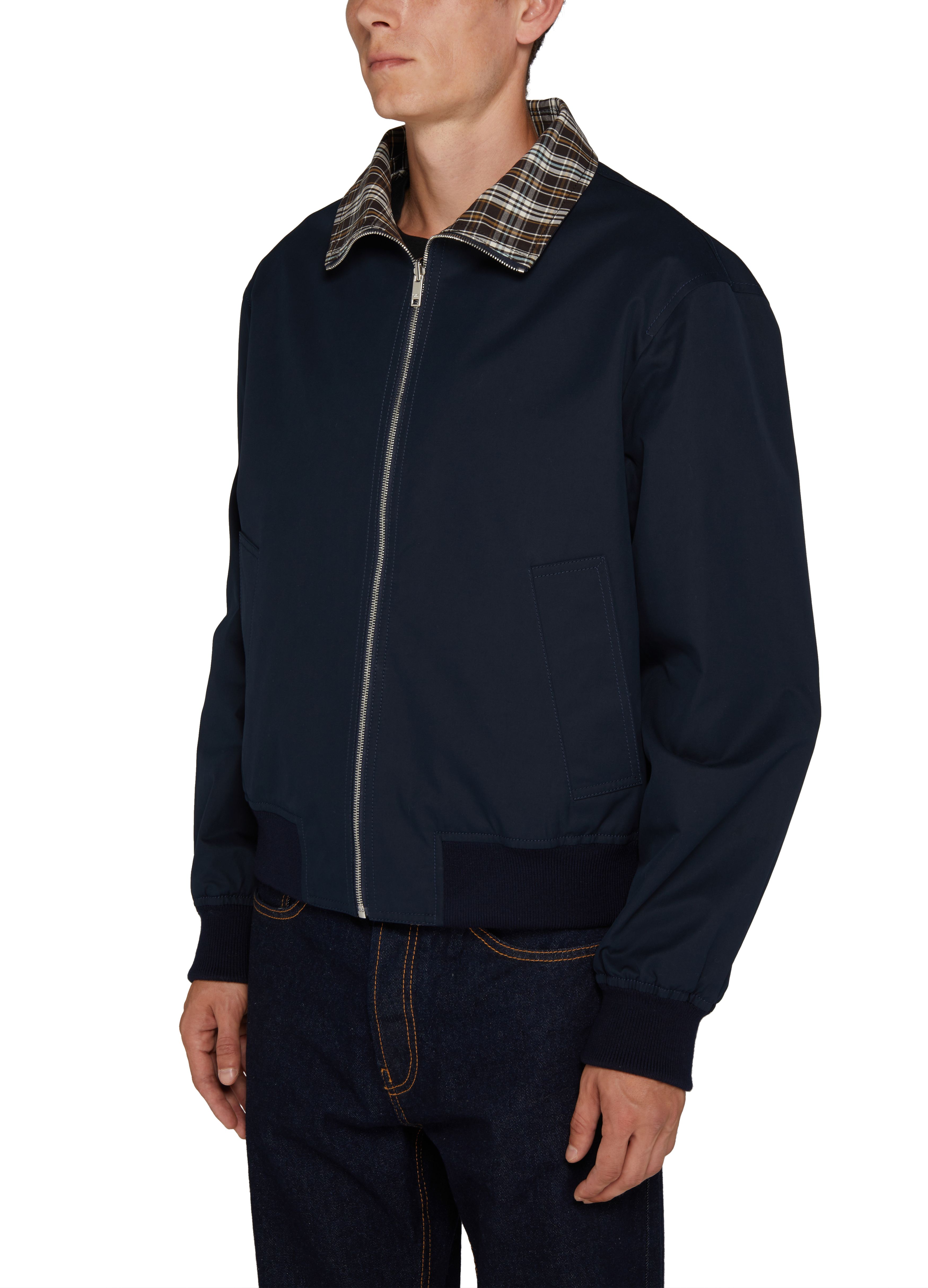Oversized fit cotton twill coat thumbnail 4