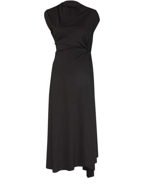 VICTORIA BECKHAM Asymmetric drape midi dress