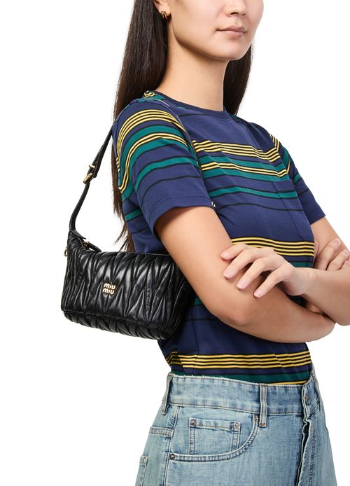 MIU MIU Gepolsterte Clutch aus Nappaleder