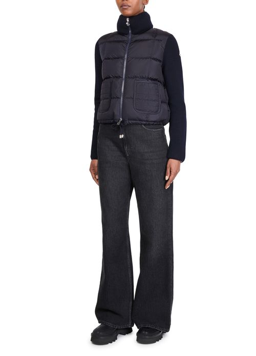 MONCLER Bi-material jacket