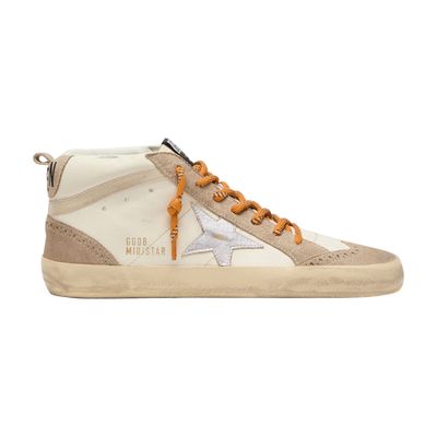 Golden Goose Mid Star Star-print Sneakers In Neutral