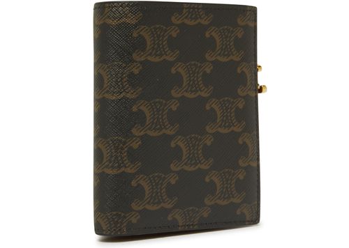 CELINE Zipped card holder Triomphe canvas 
