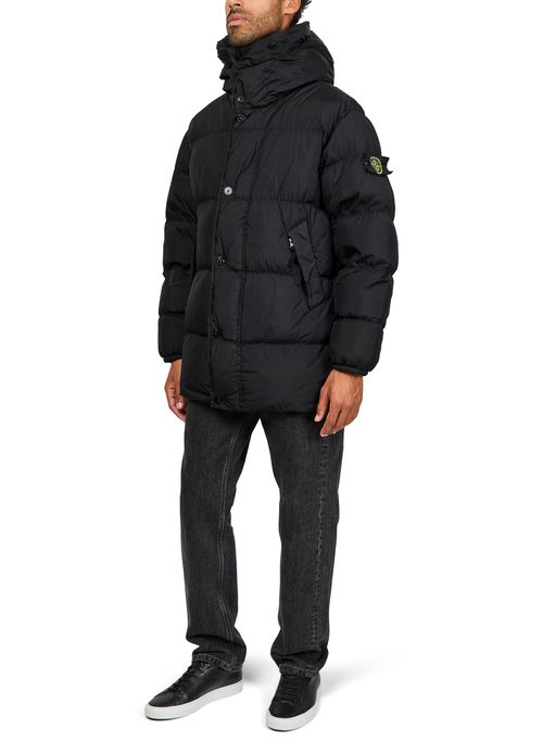 STONE ISLAND Hooded down jacket
