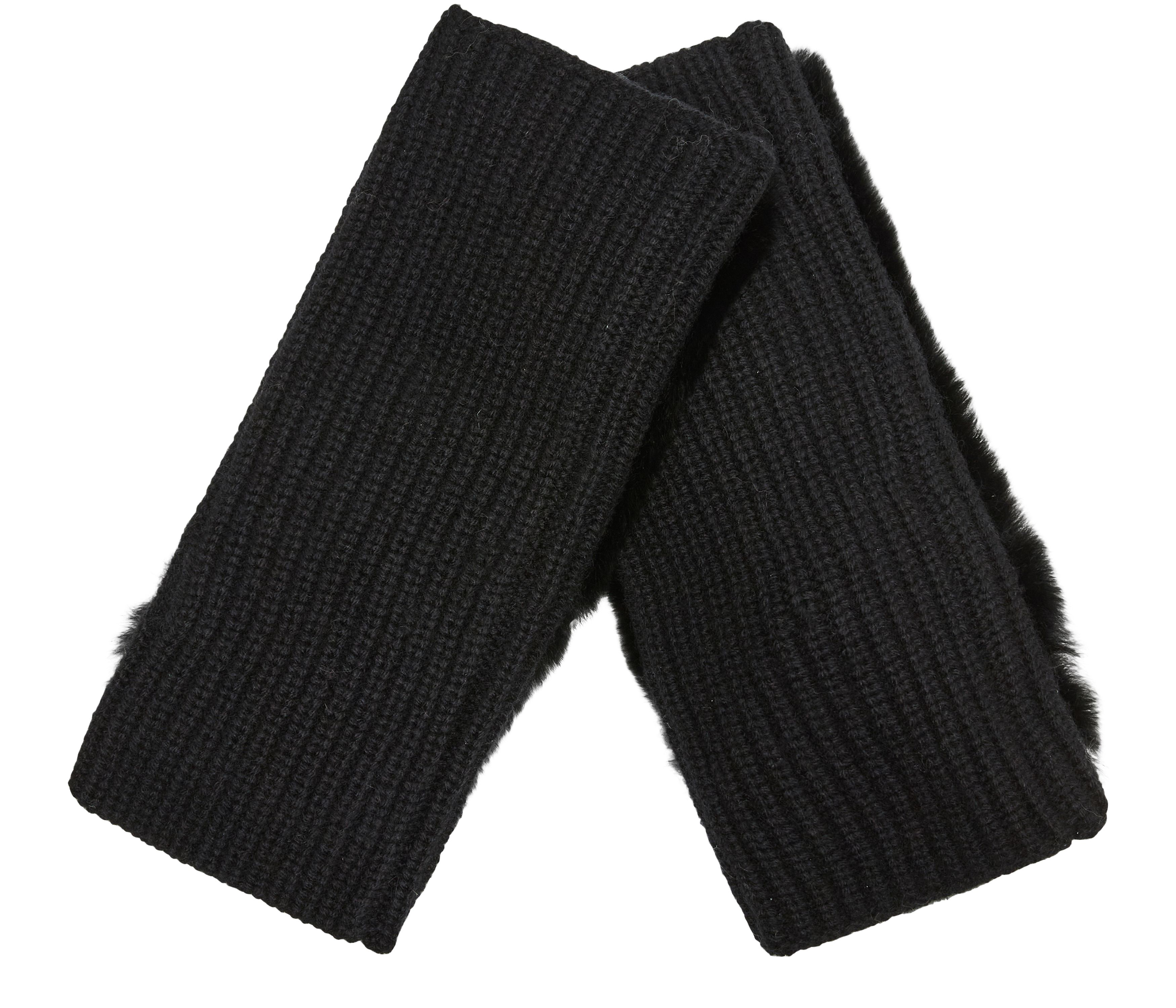 Rex rabbit fur mittens 3