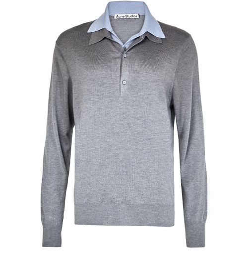 ACNE STUDIOS Polo-shirt collar sweater