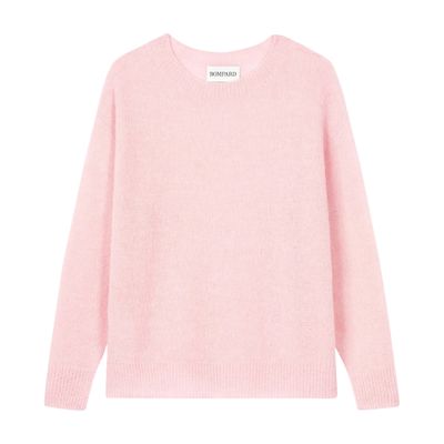 Bompard Cashmere And Silk Round-neck Sweater In Red