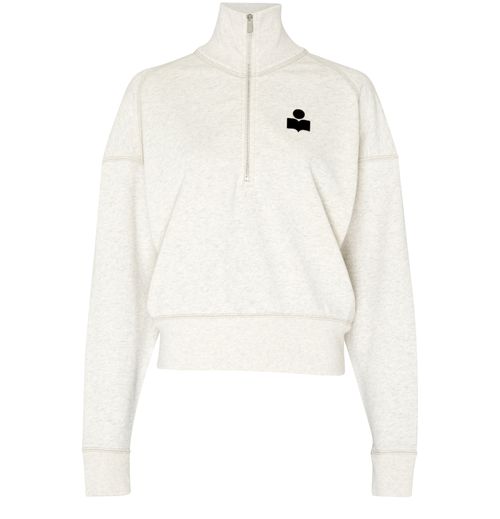 MARANT ETOILE Sweatshirt mit halbem Zipper Ross
