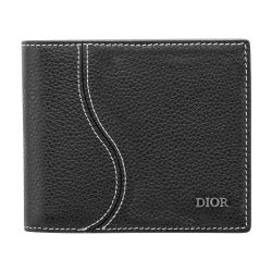 Dior ブラック ウォレット Long Zipped Wallet Black Dior Gravity Leather | DIOR