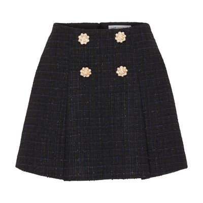 Self Portrait Boucle mini skirt