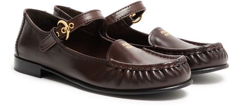 MIU MIU Mary Jane-style leather loafers