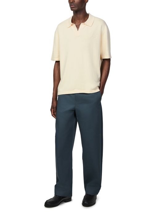 MAISON KITSUNE Strick-Poloshirt mit gesticktem Fuchskopf Bold