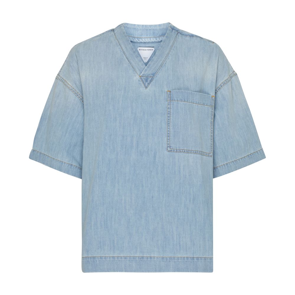 Slightly faded denim t-shirt thumbnail 7