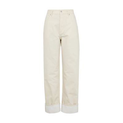 Bottega Veneta Straight Pants In Yellow