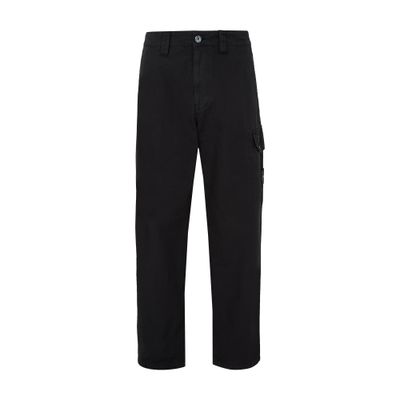 Patch straight-leg cargo pants