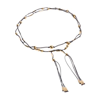 Isabel Marant Scarf Necklace In Black