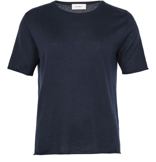 Lisa Yang — Ari short sleeves cashmere t-shirt (Blue)