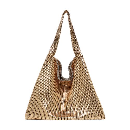 Rabanne Pixel Metallic-finish Shoulder Bag In P710