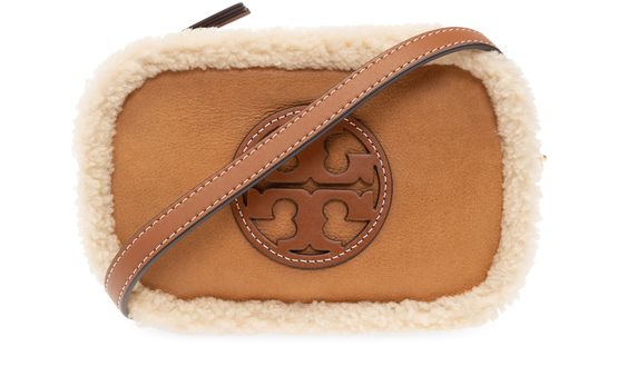 Tory burch miller shearling leather sandal cheap