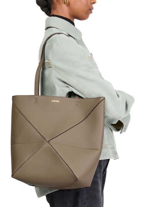 LOEWE Medium Puzzle Fold tote in soft grained calfskin