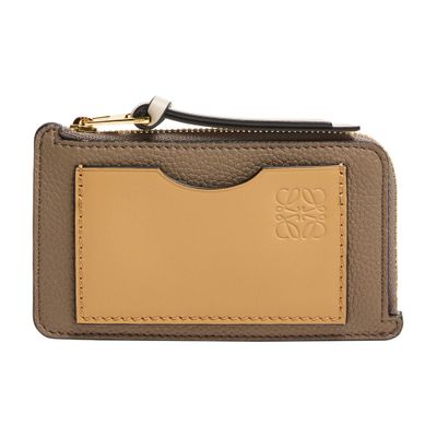 Loewe Coin Cardholder In Soft Grained Calfskin In Pink