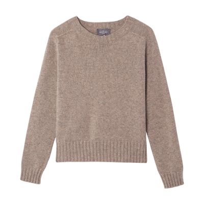 Bompard Round-neck Sweater In Brown