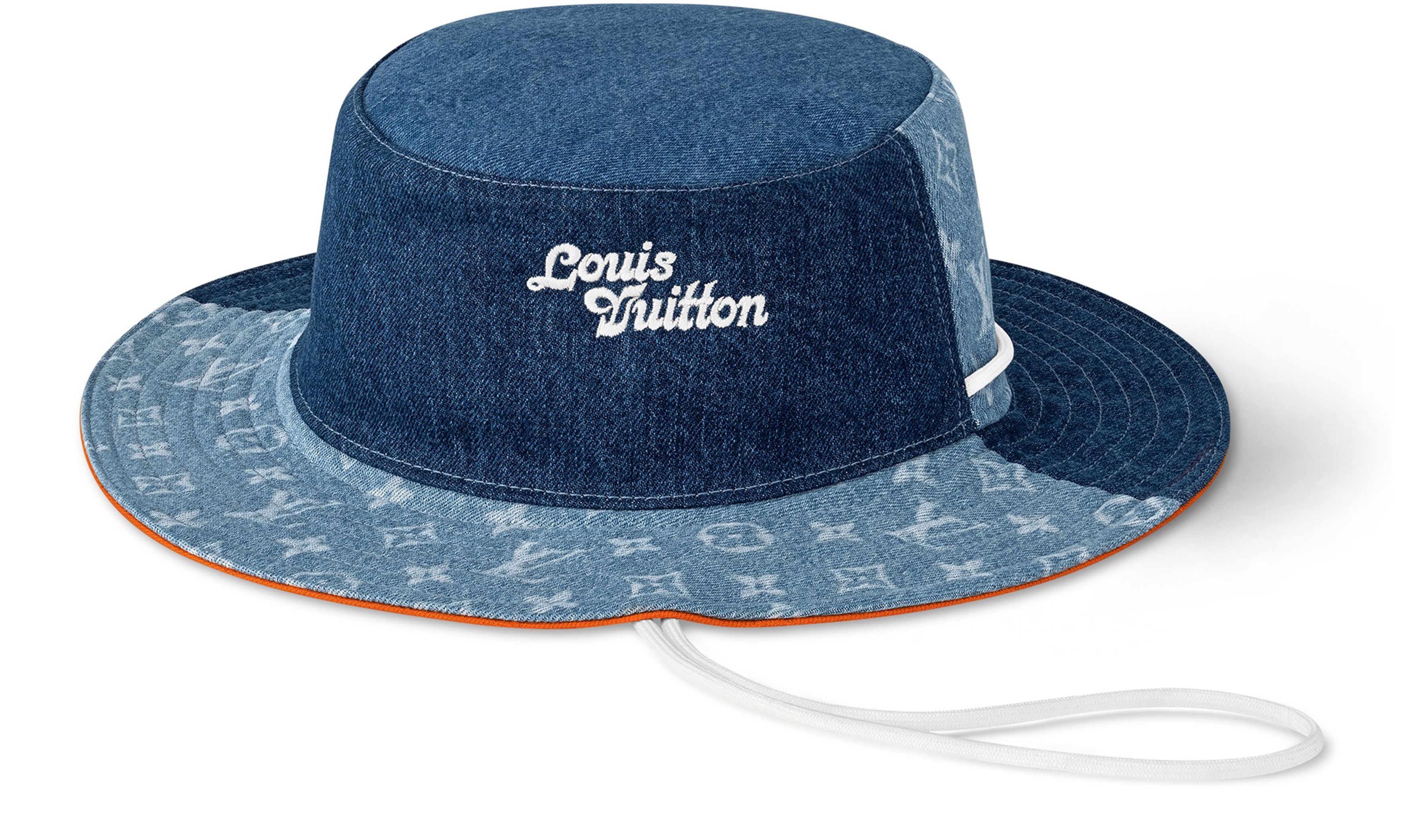 Denim Patchwork Explorer Reversible Bucket Hat