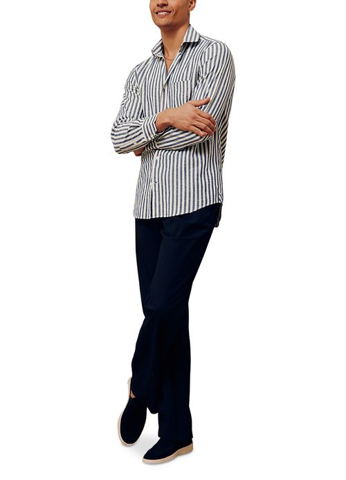 FRESCOBOL CARIOCA Rocha seersucker trousers