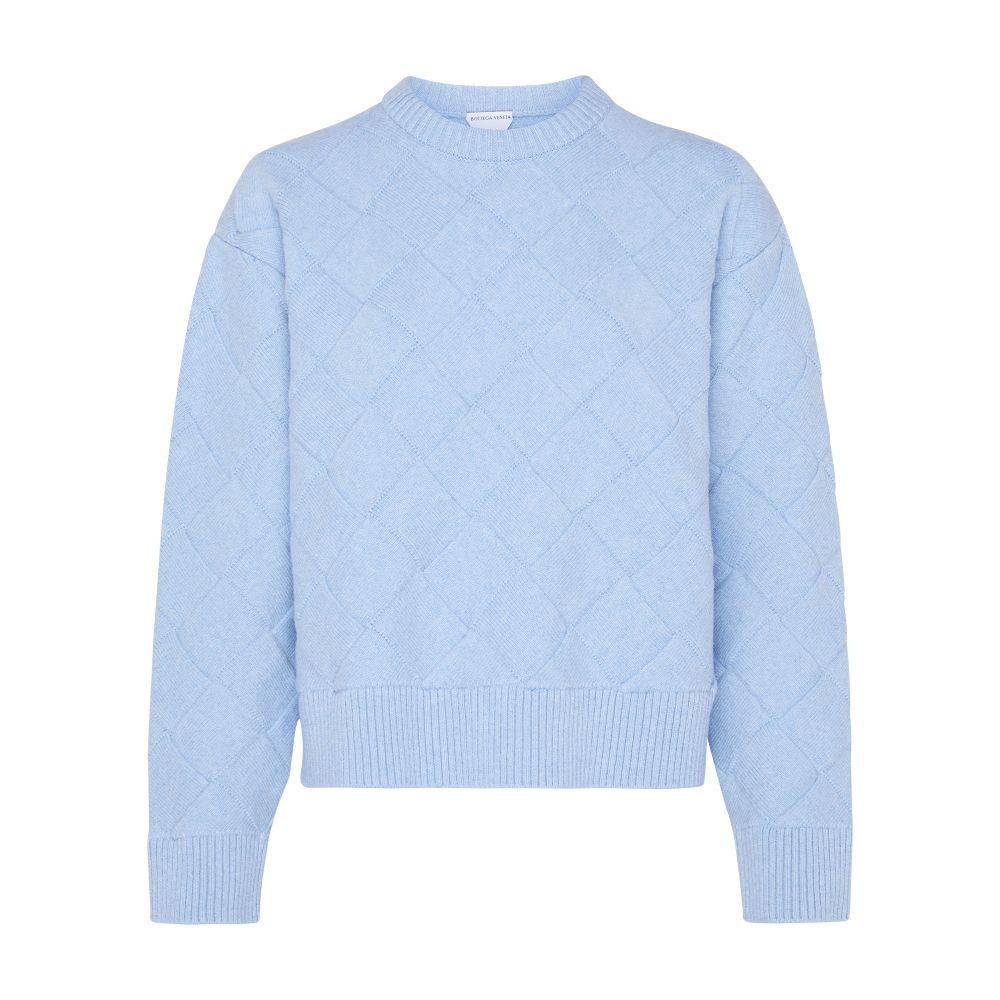 Wool round neck sweater thumbnail 4