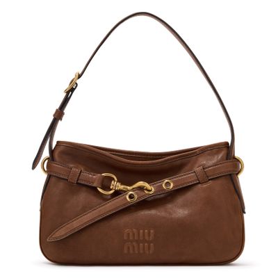 Women's Ivy crochet shoulder bag | MIU MIU | 24S