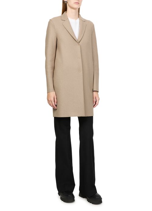 HARRIS WHARF LONDON Cocoon pressed wool coat