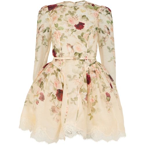 ZIMMERMANN Hypnotic lace trim mini dress