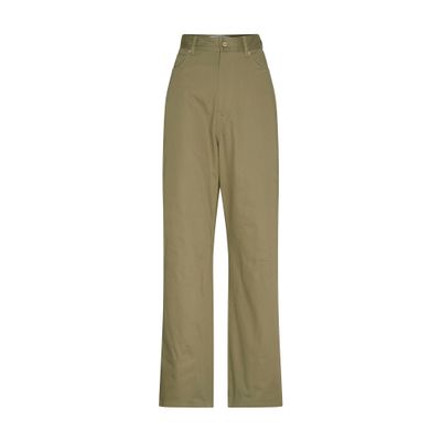 Loewe High Waisted Trousers In Green