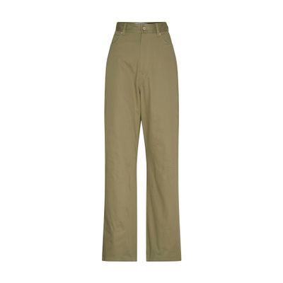 Loewe High Waisted Trousers In Gold