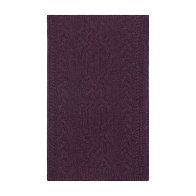 Bompard Cashmere Cable Knit Neck Warmer In Purple