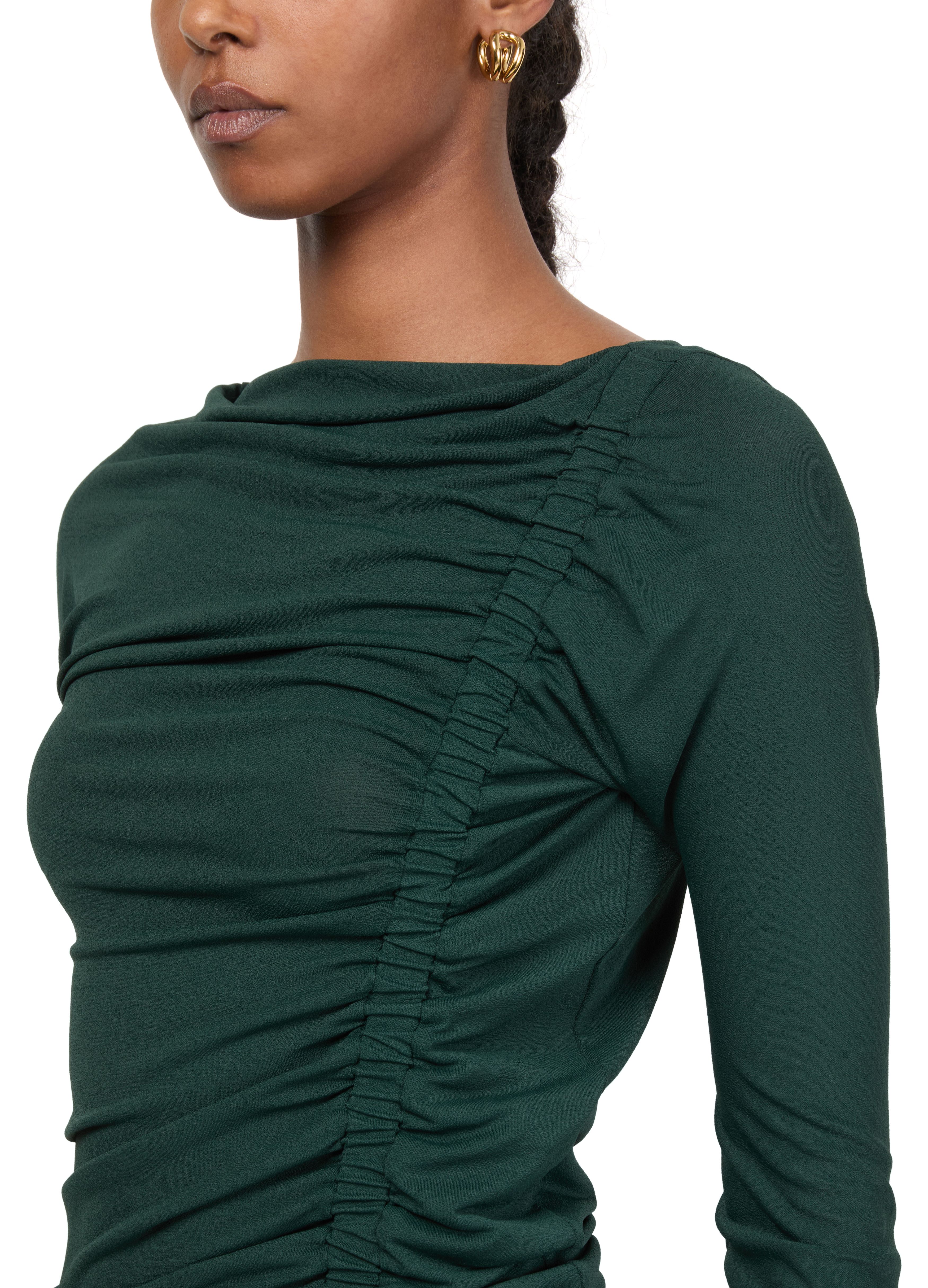 Crepe light jersey midi dress thumbnail 4
