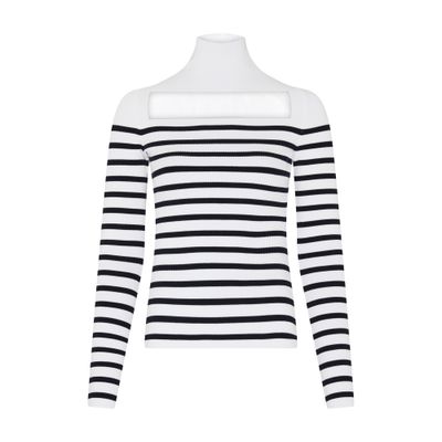 Jean Paul Gaultier The Knit Marinière Sweater In Navy