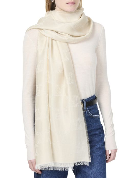 MAX MARA Whisky logo scarf