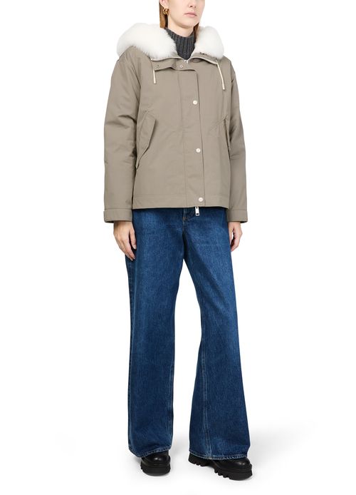 YVES SALOMON Kapuzenjacke aus Baumwolle