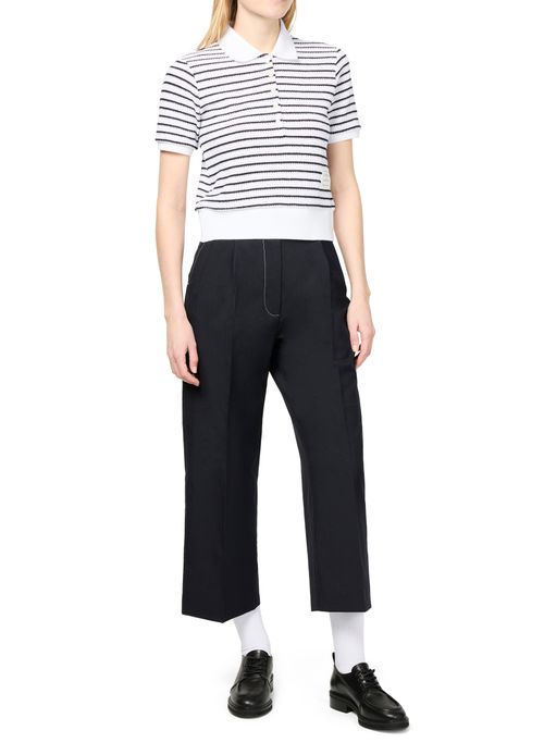 THOM BROWNE Short sleeved polo