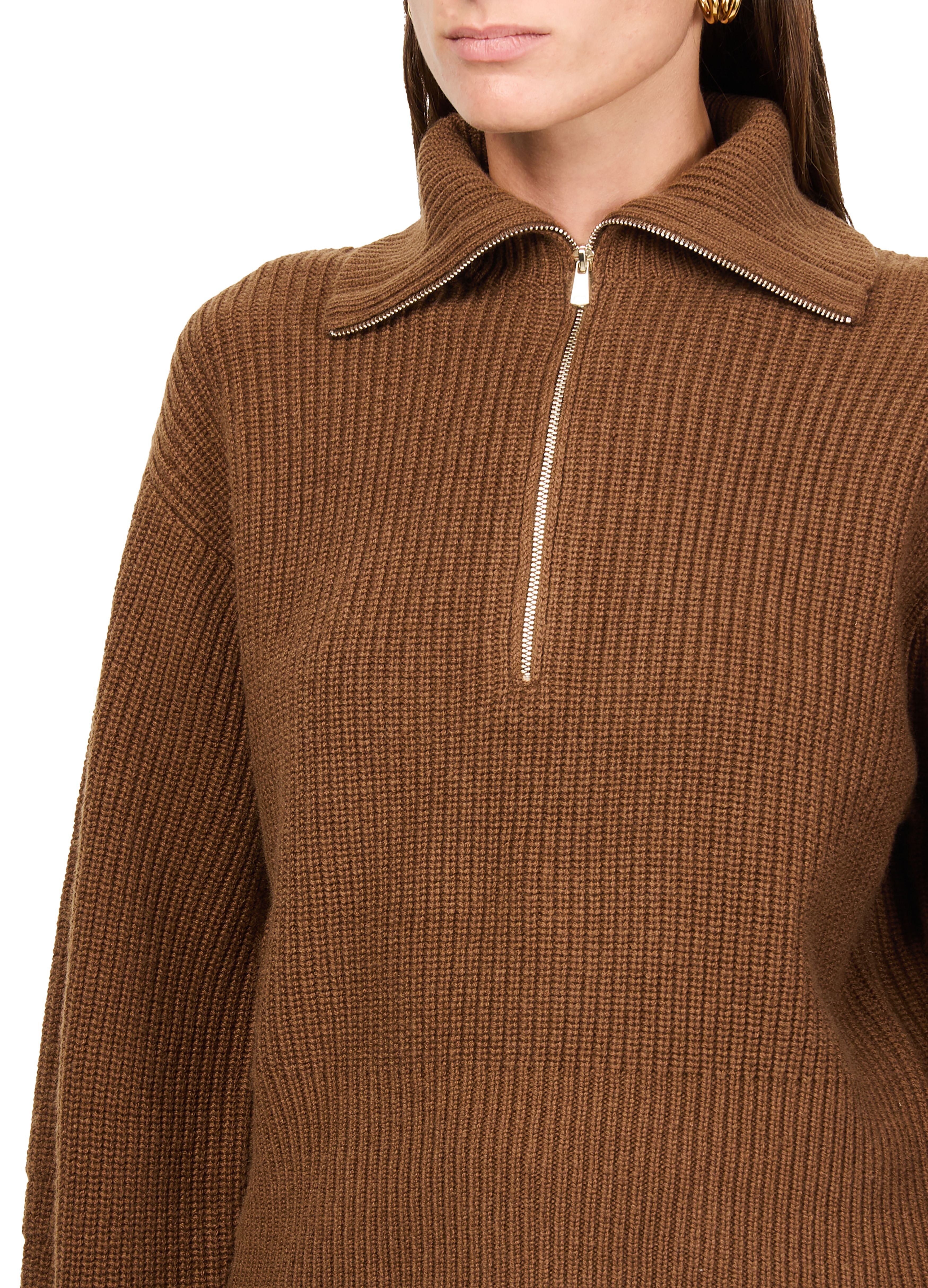 Nadar zip-neck sweater thumbnail 4
