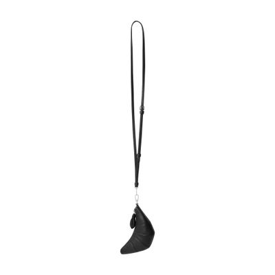 Lemaire Crossbody Croissant Walet In Black
