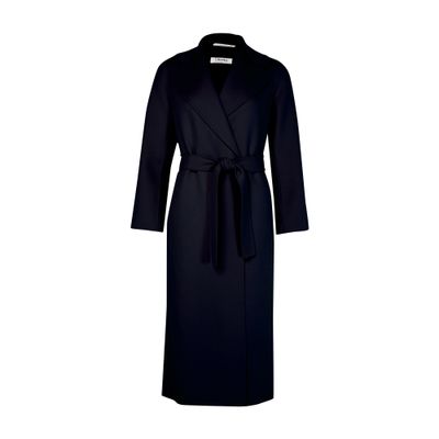 S Max Mara Poldo Belted Coat In Blue