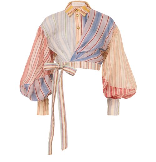 ZIMMERMANN Rebellion striped blouse