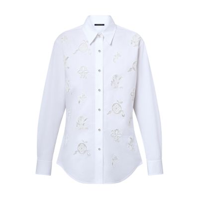 Louis Vuitton Embroidered Shirt In White