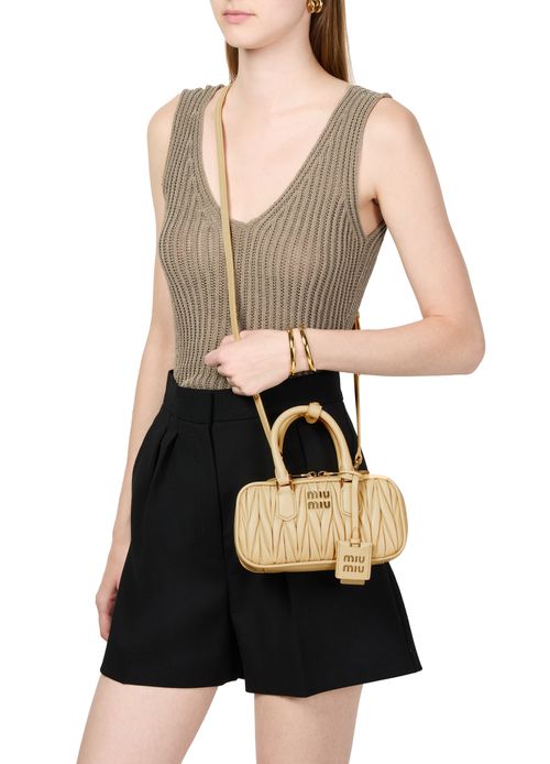 MIU MIU Arcadie quilted nappa leather mini bag