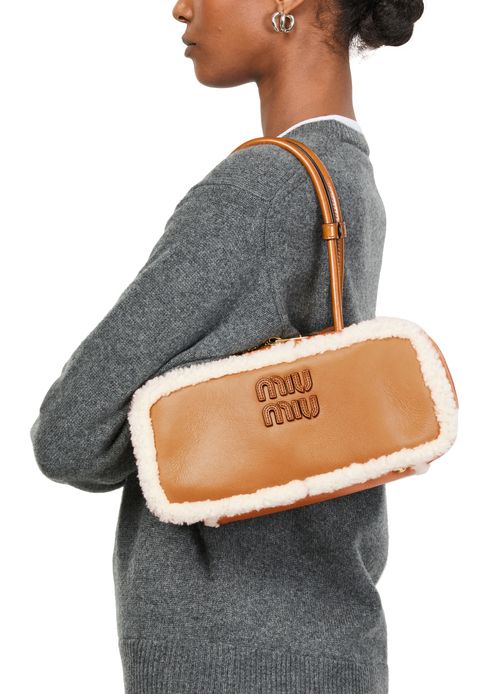 MIU MIU Small shearling Beau bag