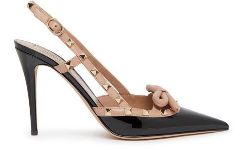 VALENTINO GARAVANI 락스터드 보우 펌프스
