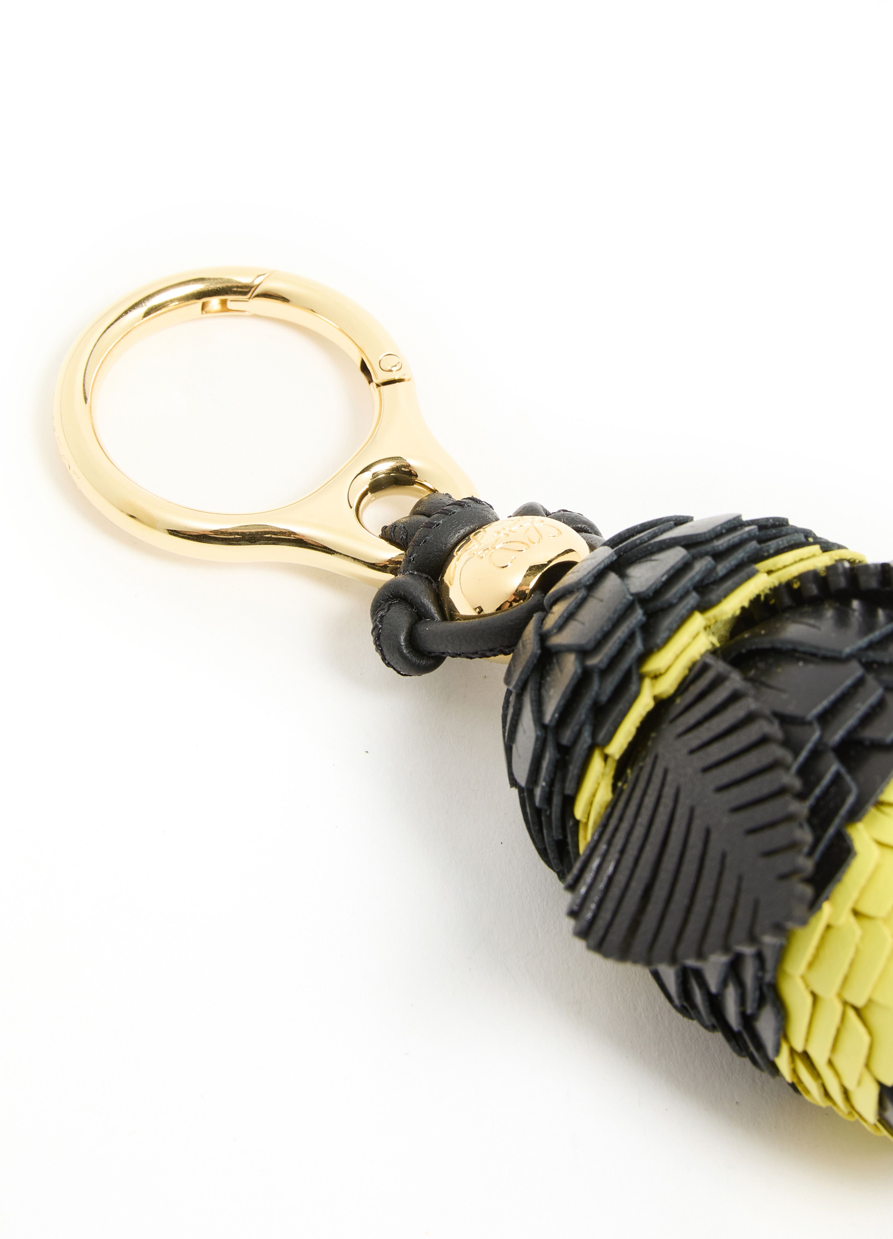 Classic calfskin honey bee bag charm thumbnail 4