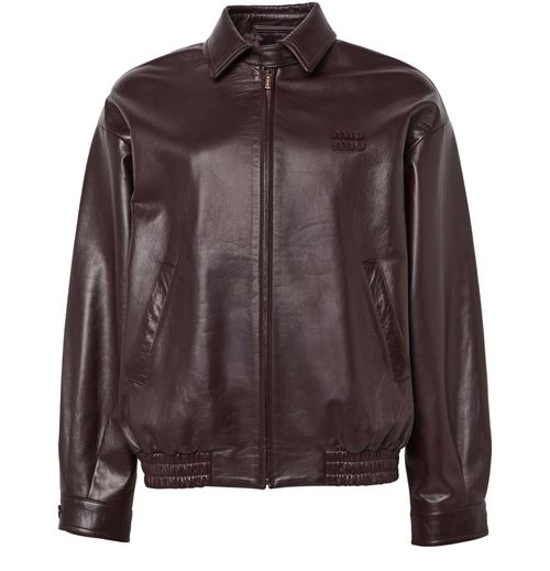 MIU MIU Nappa leather bomber jacket
